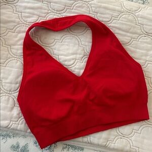 RED SPORTS BRA TOP